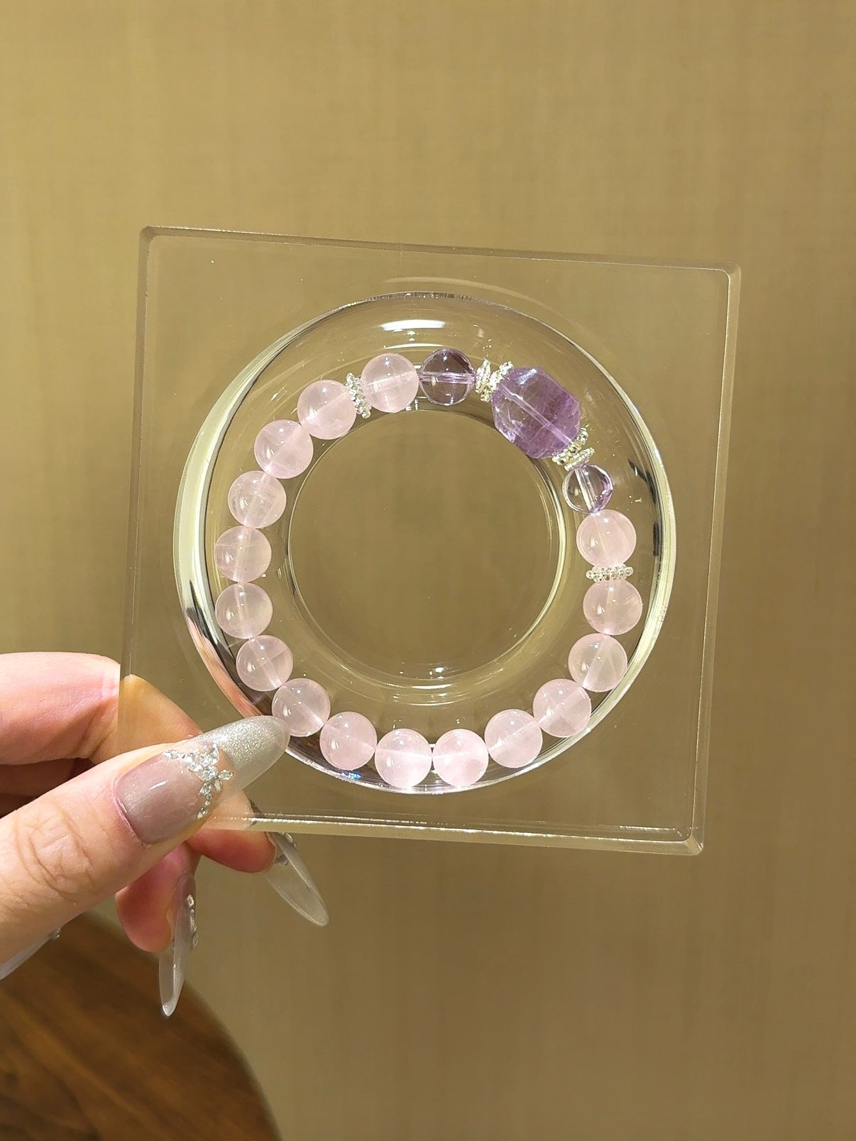 Love & Wisdom Bracelet – Rose Quartz & Amethyst