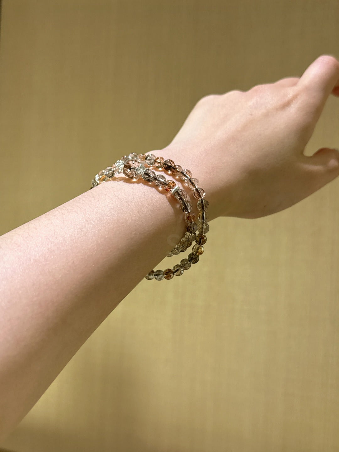 Black & Gold Super Quartz Double Wrap Bracelet – Wealth Magnet & Business Guardian