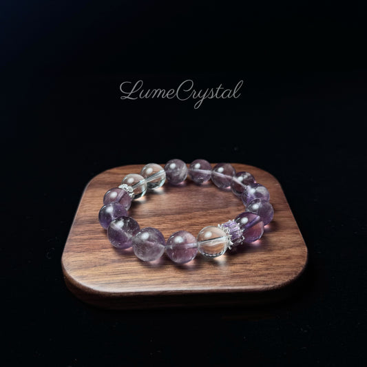 Amethyst & Clear Quartz Curated Essence Bracelet